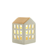 Figurine Chalet Noël avec toit doré Moyen Format